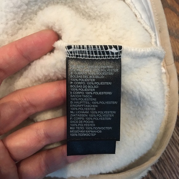 The North Face Sherpa Fleece Hooded Pullover Cream - Picture 6 of 6